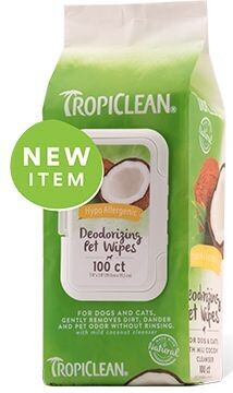 Tropiclean Hypo Pet Wipes 100 count