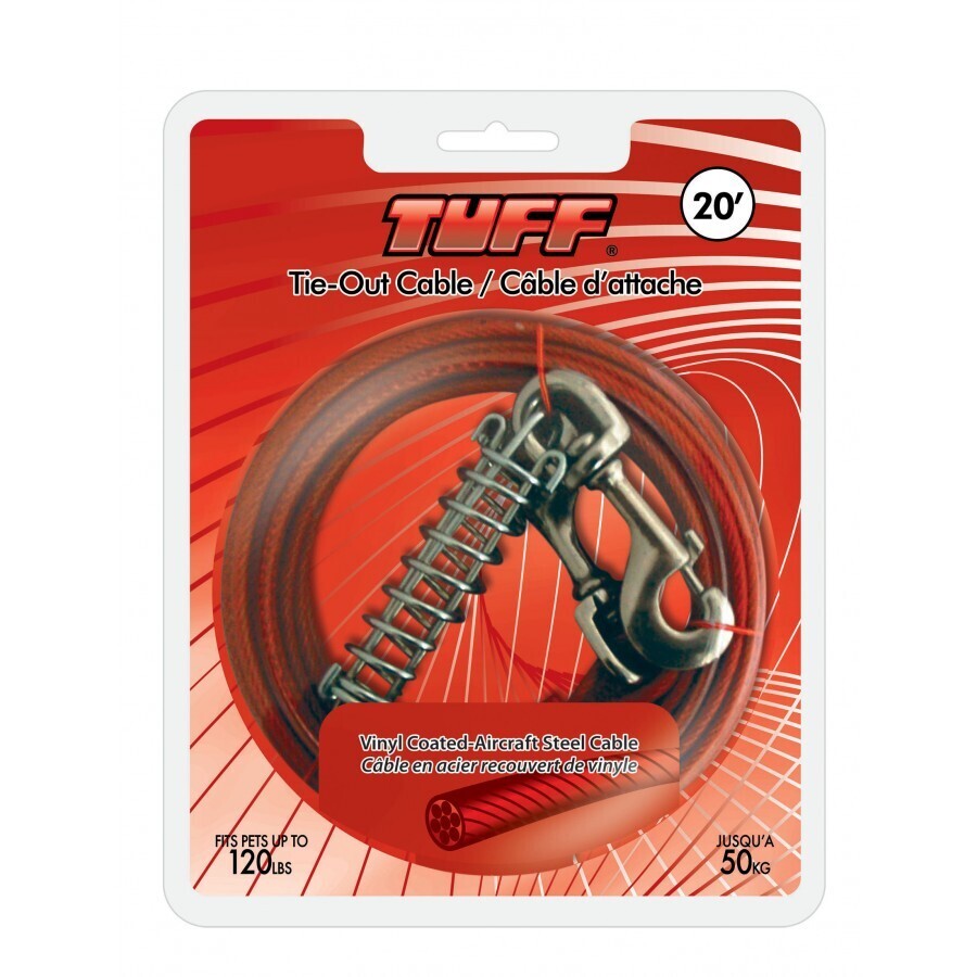 Tuff Tie Out Cable Red - 20 ft