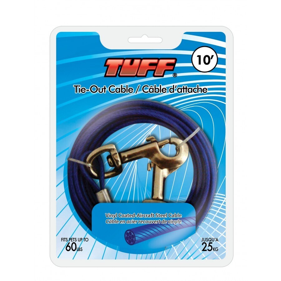 Tuff Tie Out Cable Blue - 10 ft