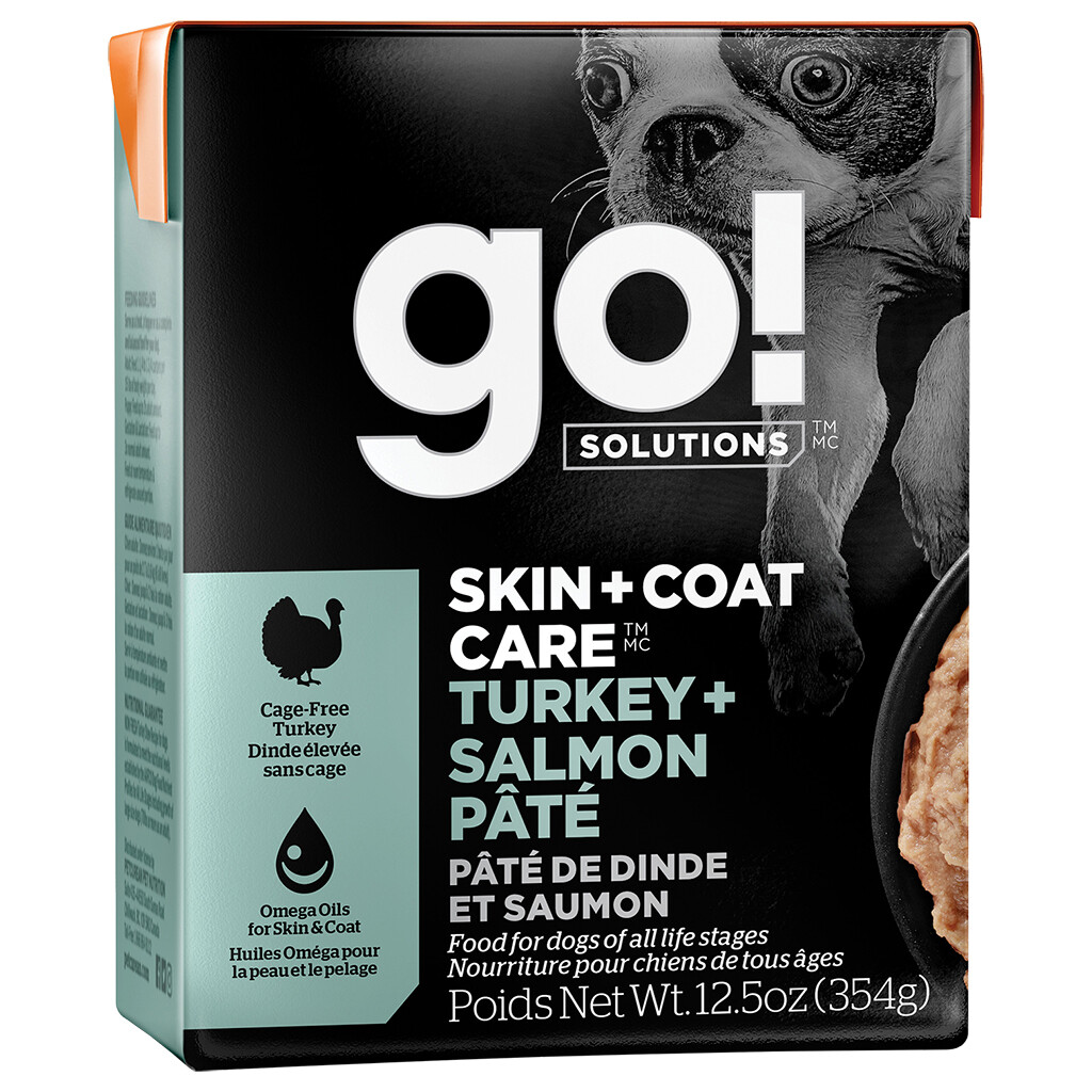 Go! Skin & Coat Turkey & Salmon Pate 12.5 oz Tetra Pak