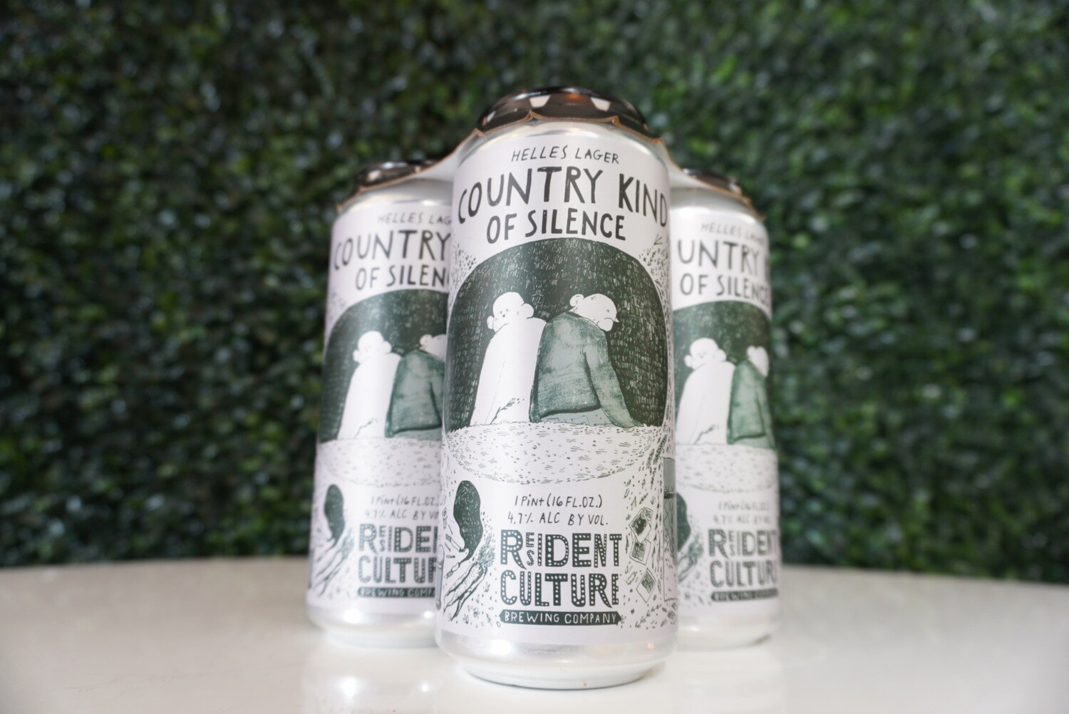 Resident Culture - Country Kind of Silence - German Helles Lager - 4.75% ABV - 16oz Can Resident Culture - Country Kind of Silence - German Helles Lager - 4.75% ABV - 16oz Can