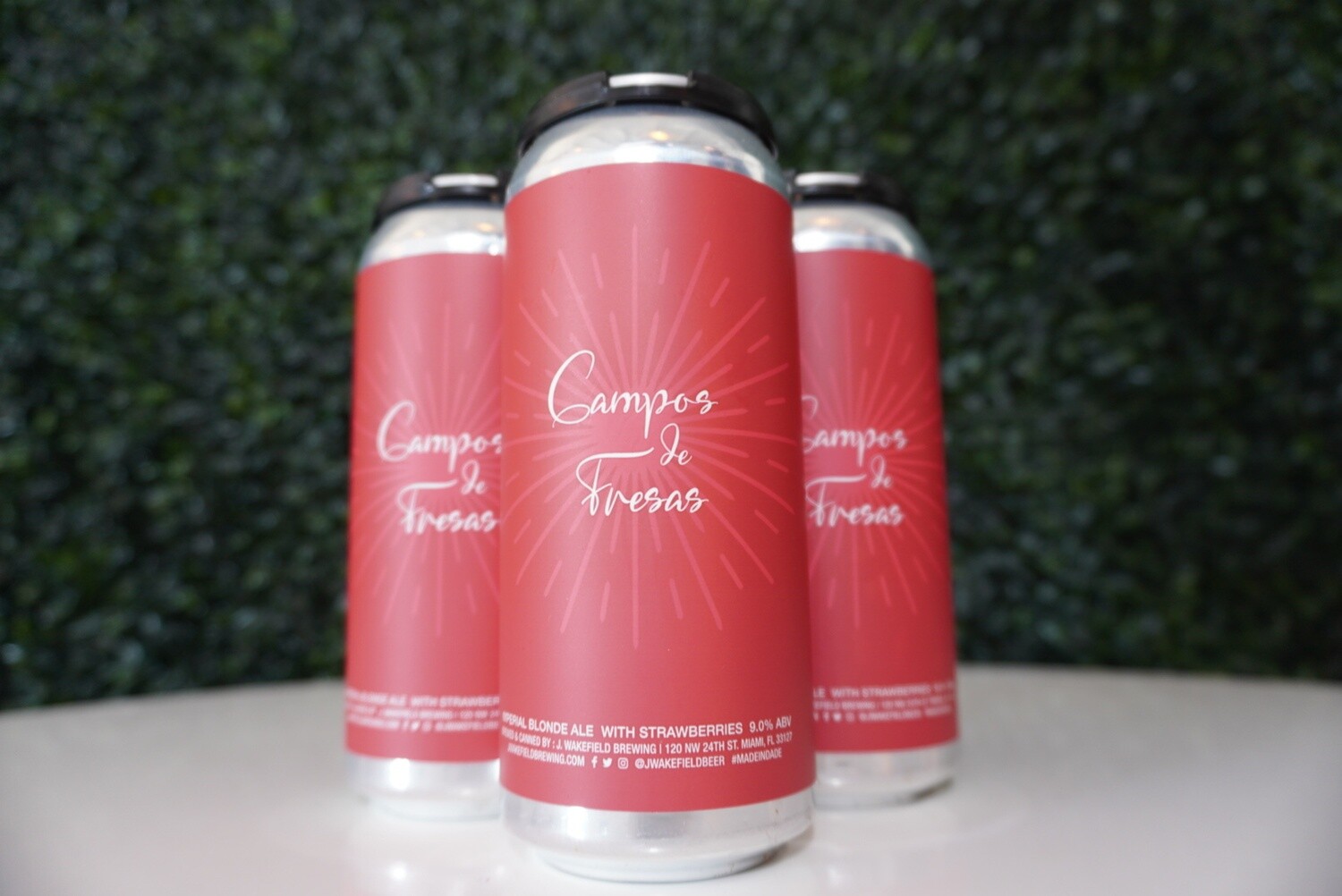 J. Wakefield - Campos De Fresas - Imperial Blonde Ale - 9.5% ABV - 4 Pack J. Wakefield - Campos De Fresas - Imperial Blonde Ale - 9.5% ABV - 4 Pack