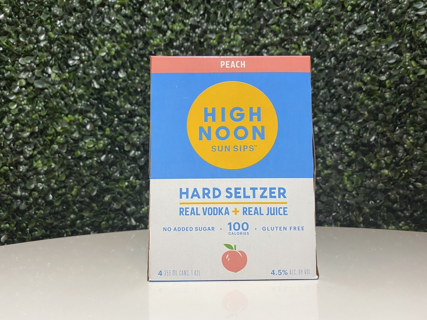 High Noon - Peach Seltzer - 4.5% ABV - 4 Pack High Noon - Peach Seltzer - 4.5% ABV - 4 Pack
