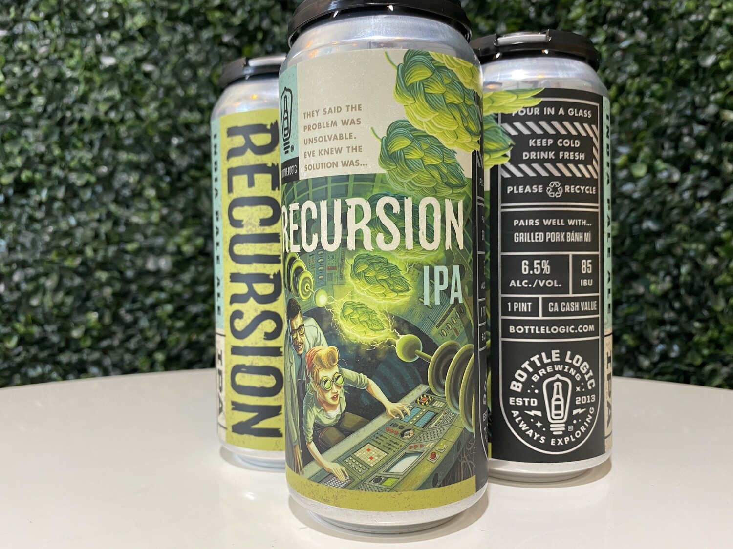 Bottle Logic - Recursion - American IPA - 6.5% ABV - 16oz Can Bottle Logic - Recursion - American IPA - 6.5% ABV - 16oz Can
