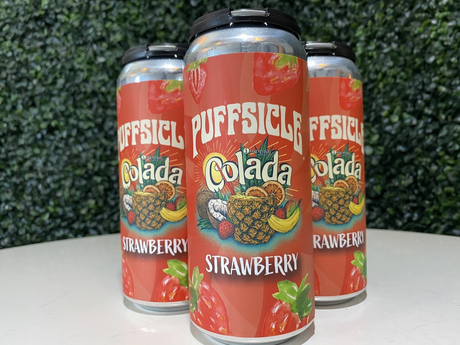 Imprint - Schmoojee Strawberry Puffsicle Colada - 5.7% ABV - 16oz Cam Imprint - Schmoojee Strawberry Puffsicle Colada - 5.7% ABV - 16oz Cam