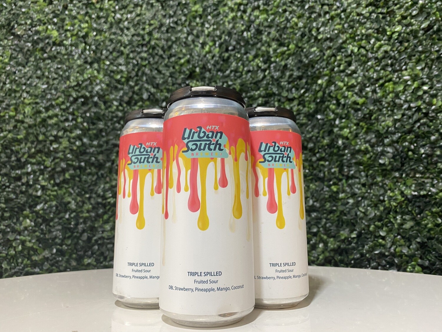Urban South - Triple Spilled - Double Strawberry, Pineapple, Mango, Coconut - 16oz Can Urban South - Triple Spilled - Double Strawberry, Pineapple, Mango, Coconut - 16oz Can