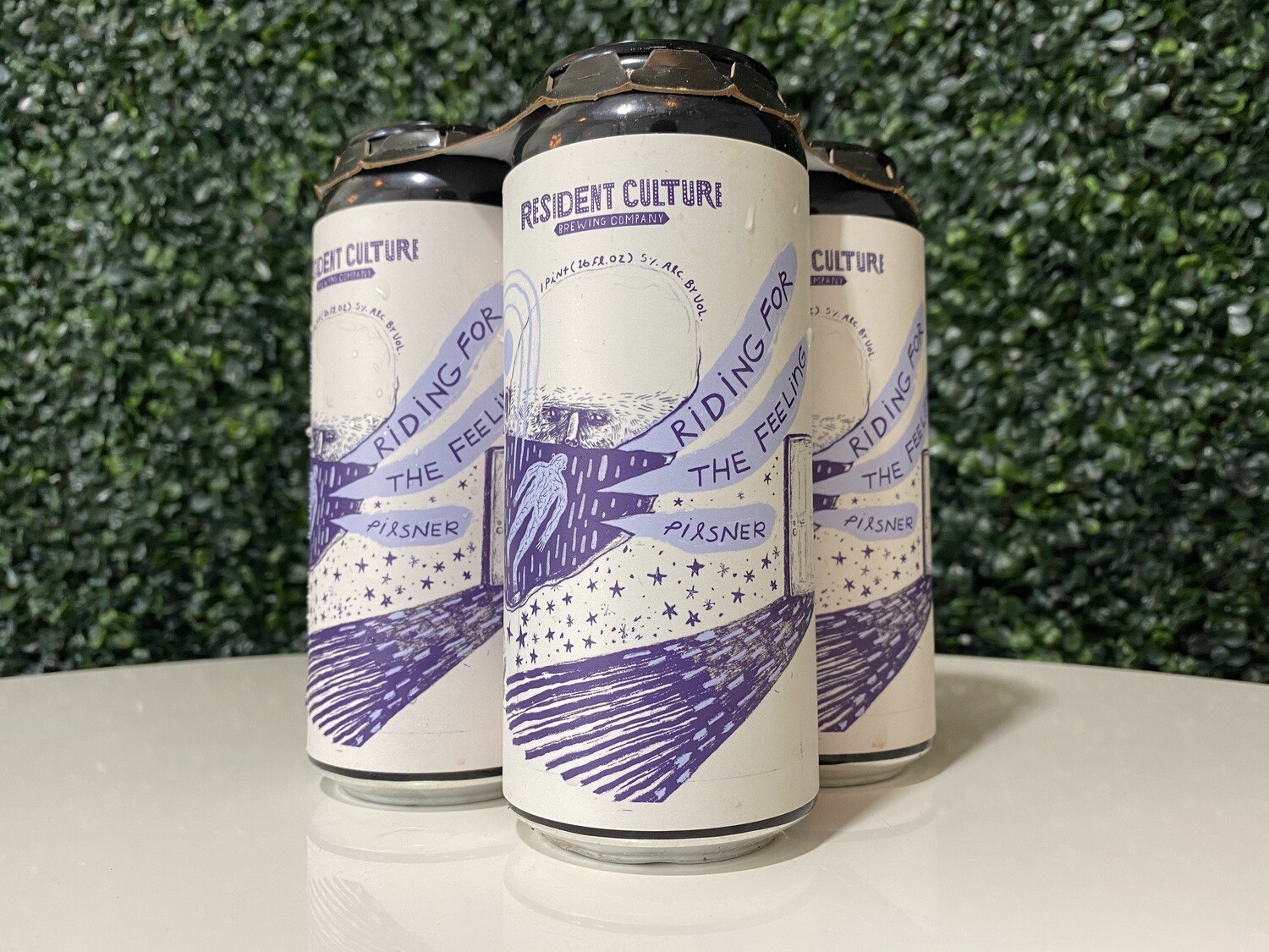 Resident Culture- Riding for that Feeling- Italian Pils - 5% - 16oz Can Resident Culture- Riding for that Feeling- Italian Pils - 5% - 16oz Can