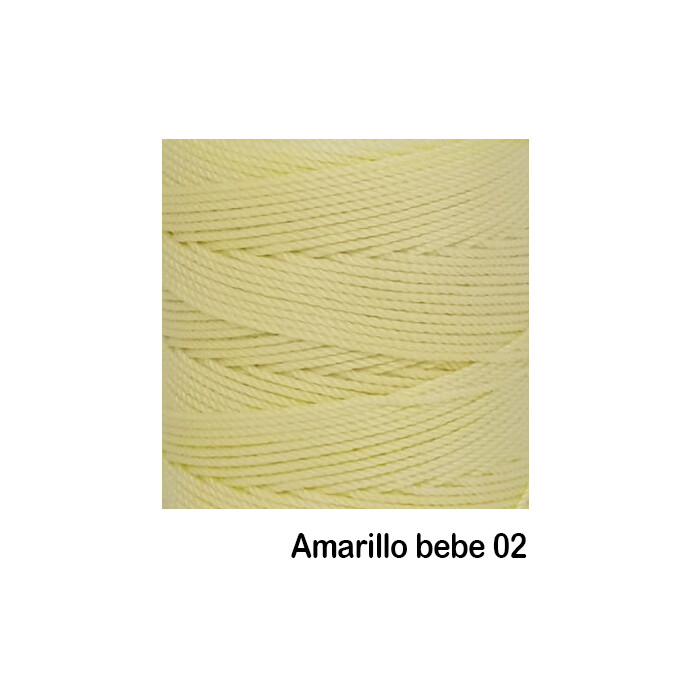 Hilo Nylon Espiga No. 18 - 100 grs / Macrame, COLORES: 02 Amarillo bebe