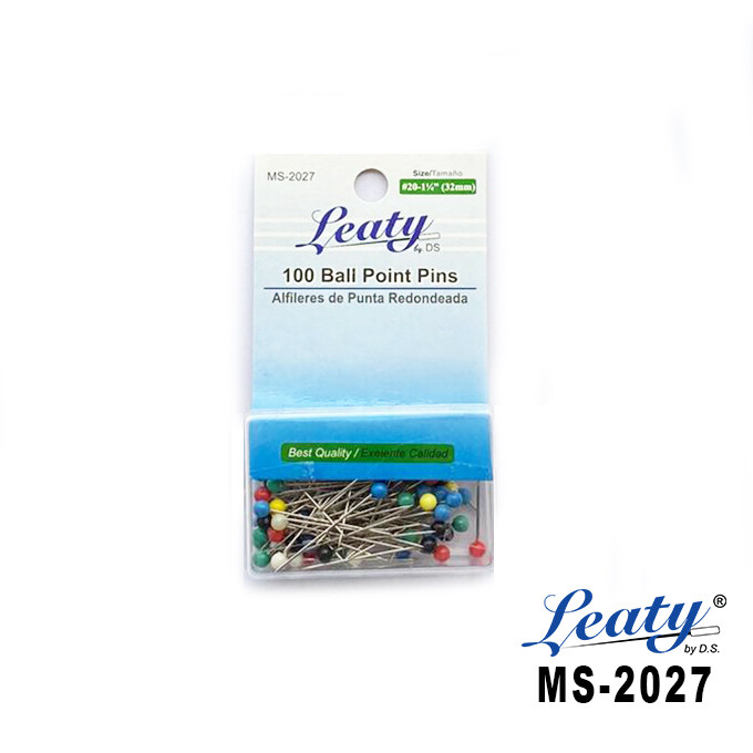 Set de 100 Alfileres LEATY / Alfileres con punta redonda #20 / 1-1/4&quot;  - 32mmx100pcs.