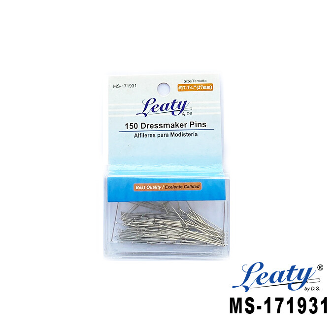 Set de 150 Alfileres LEATY / Alfileres para Modistería #17, 1-1/16&quot;  27mmx150pcs