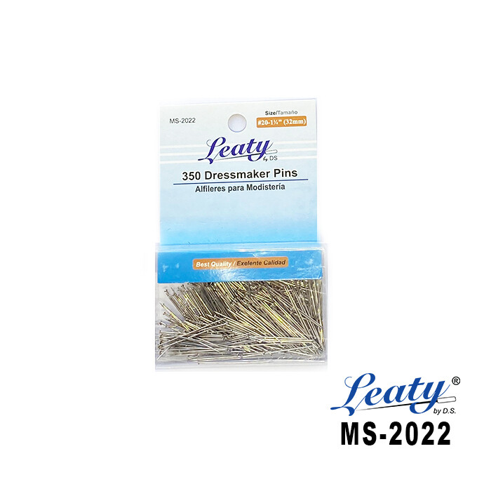 Set de 350 Alfileres LEATY / Alfileres para Modistería #20  1-1/4&quot; 32mmX350pcs