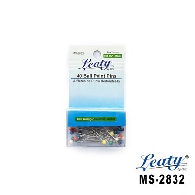 Set de 40 Alfileres LEATY / Alfileres punta redonda #28  1-3/4&quot;  45mmX40pcs