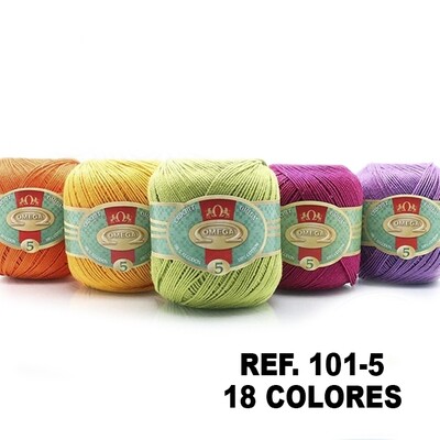 Hilo Crochet Omega 5 - 100% Algodón - 50gr