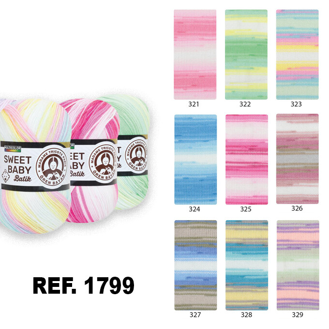 Sweet Baby 100% Acrilica - 100g, COLORES: 321