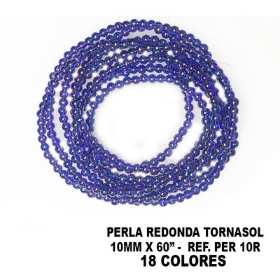 Perla Redonda 10MM x 60 Tornasol