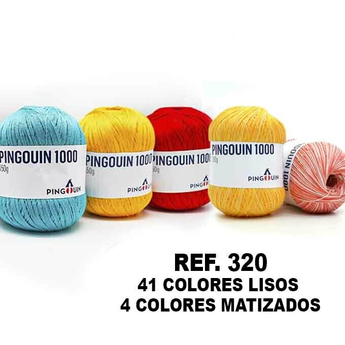 Hilo Pingouin 1000 - 100% algodón mercerizado / 150grs