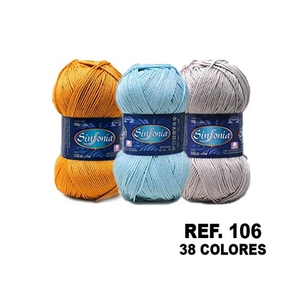 Hilo Sinfonía 100% algodón mercerizado - 100grs