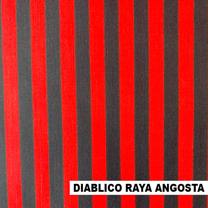 Tela Diablico Raya Angosta 45&quot; ancho, Corte: metro