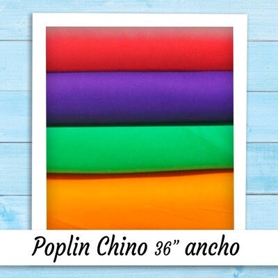 TELA POPLIN CHINO 36&quot; ANCHO