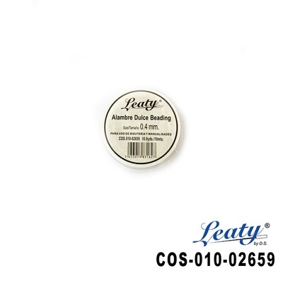 ALAMBRE DULCE BEADING 0.04 MM -10MTS X ROLLO
