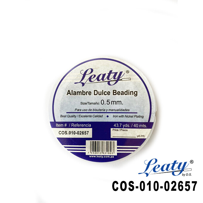 ALAMBRE DULCE BEADING 0.5MM 40MTS X ROLLO