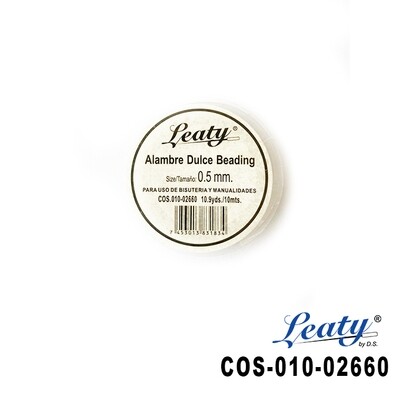 ALAMBRE DULCE BEADING 0.5MM 10MTS X ROLLO