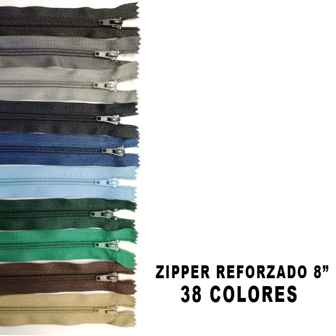 Zipper Reforzado 8&quot;