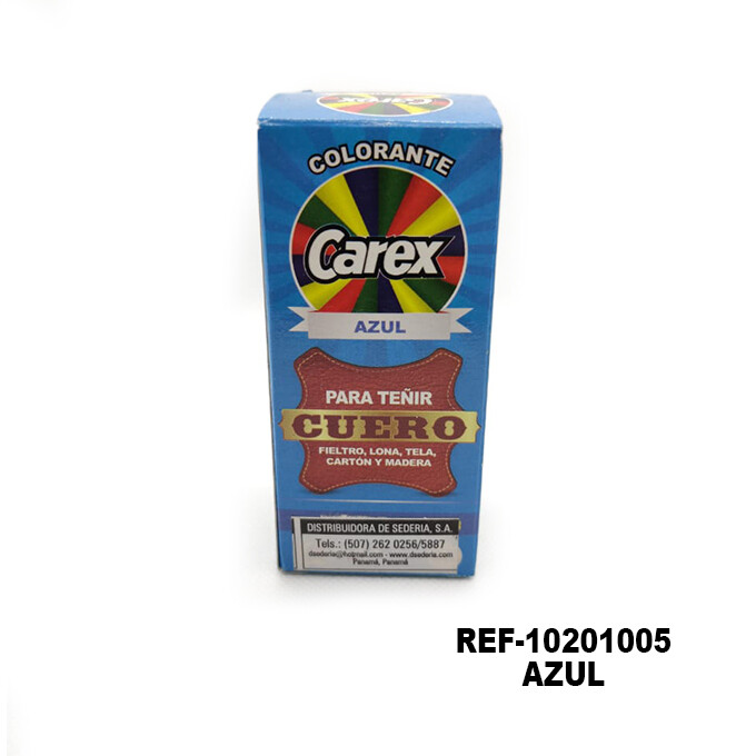 Tintes Iris Colorante Carex para Teñir Cuero 60cc, COLOR: Azul