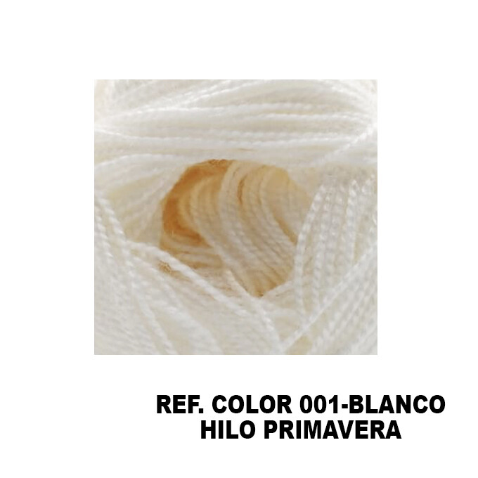 Hilo Primavera - 50grs, Colores: 001 BLANCO