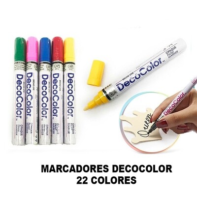 Marcadores DecoColor Punta Fina