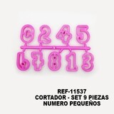 Cortador de Números pequeños - 9 piezas