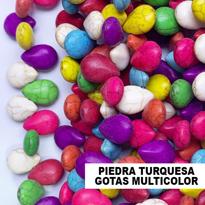 Piedras Turquesas Multicolor, MODELO: GOTAS