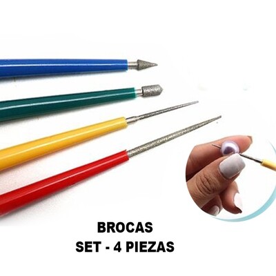 Brocas para cuentas - Set de 4 piezas