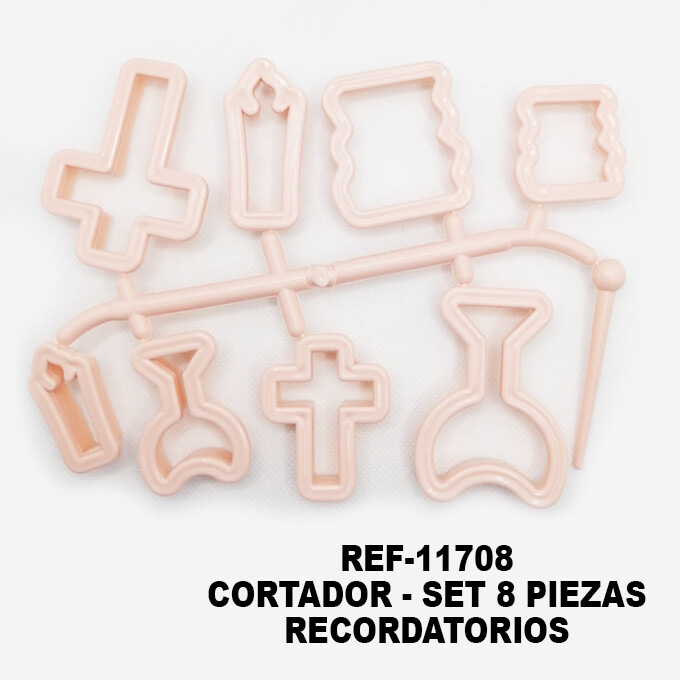 Cortadores Recordatorio - 8 piezas