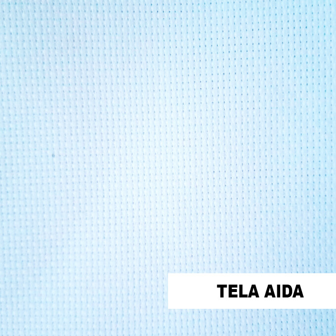 Tela Aida Blanca- 1.5m de ancho