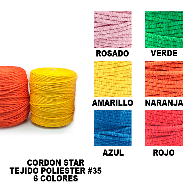 Cordón Star Tejido Poliester #35