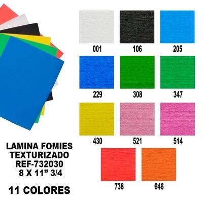 Fomies lamina Texturizado 8 x 11-3/4