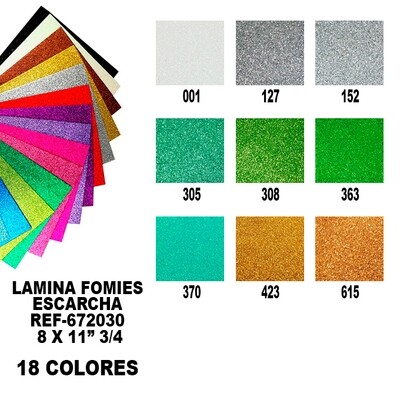 Fomies lamina Escarcha 8 x 11-3/4