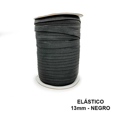 Elástico 13mm - 144yds, COLOR: NEGRO, .: METRO