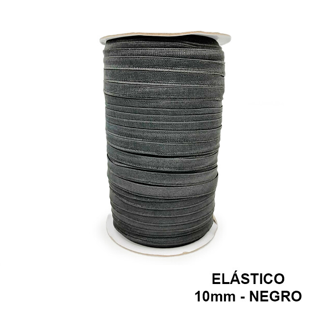 Elástico 10mm - 144yds, COLOR: NEGRO, .: METRO