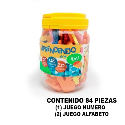 Juego Didáctico - Alfabeto/Numero - 84 piezas