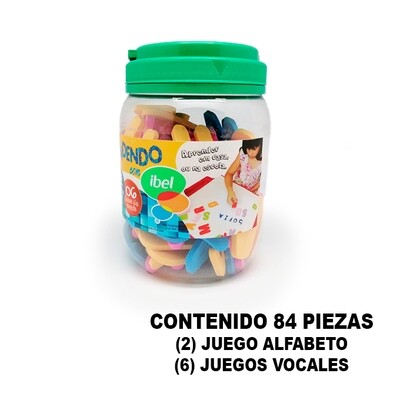 Juego Didáctico - Alfabeto/Vocales - 84 piezas