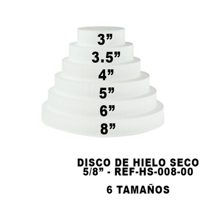 Disco de Hielo Seco - 5/8&quot;