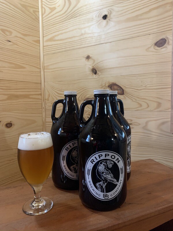 RIPPON BREWING COMPANY growler EMPTY