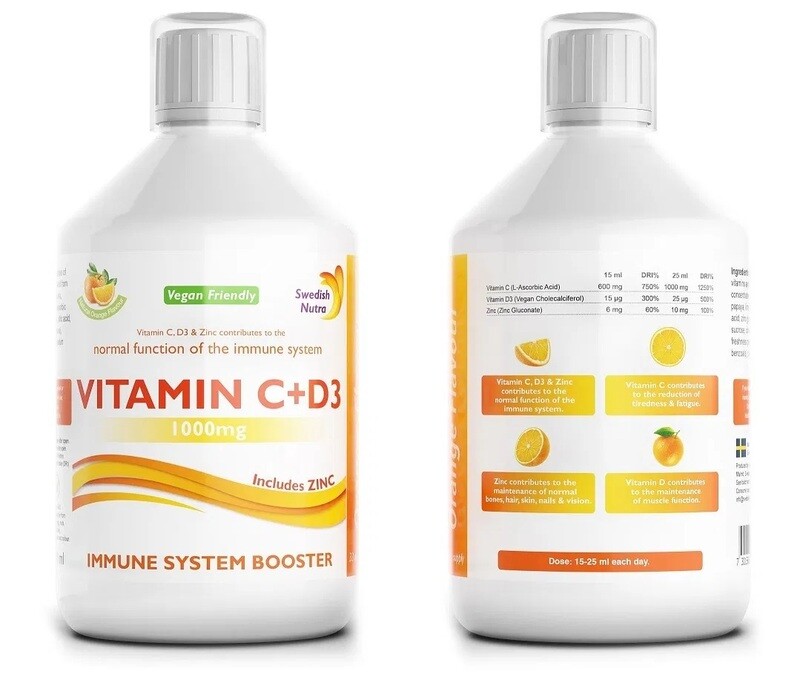 ​Swedish Nutra Vitamin C &amp; D3