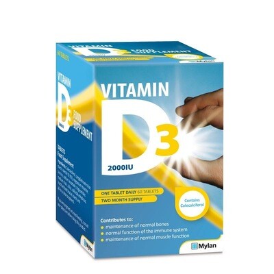 Mylan Vitamin D3 2000IU (60)