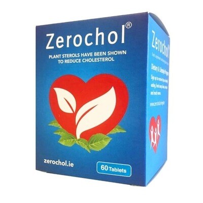 Zerochol Plant Sterols to Reduce Cholesterol 60 Tablets