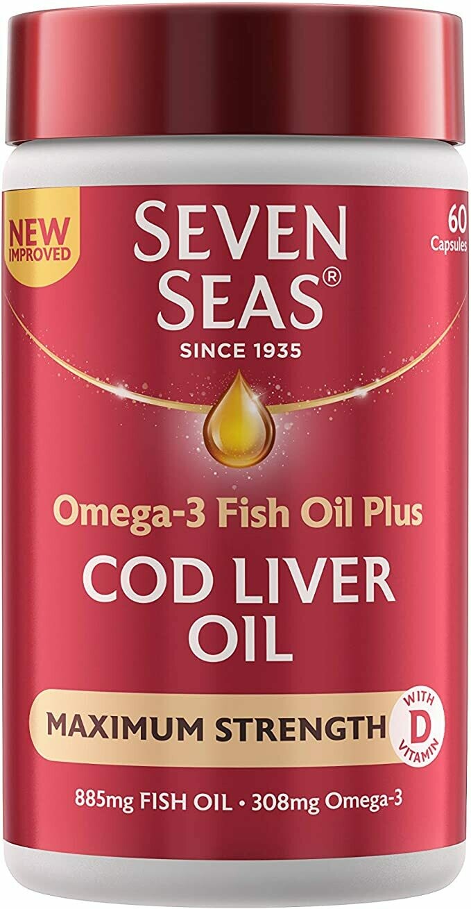 Cod Liver Oil Maximum Strength by Seven Seas (60 capsules)