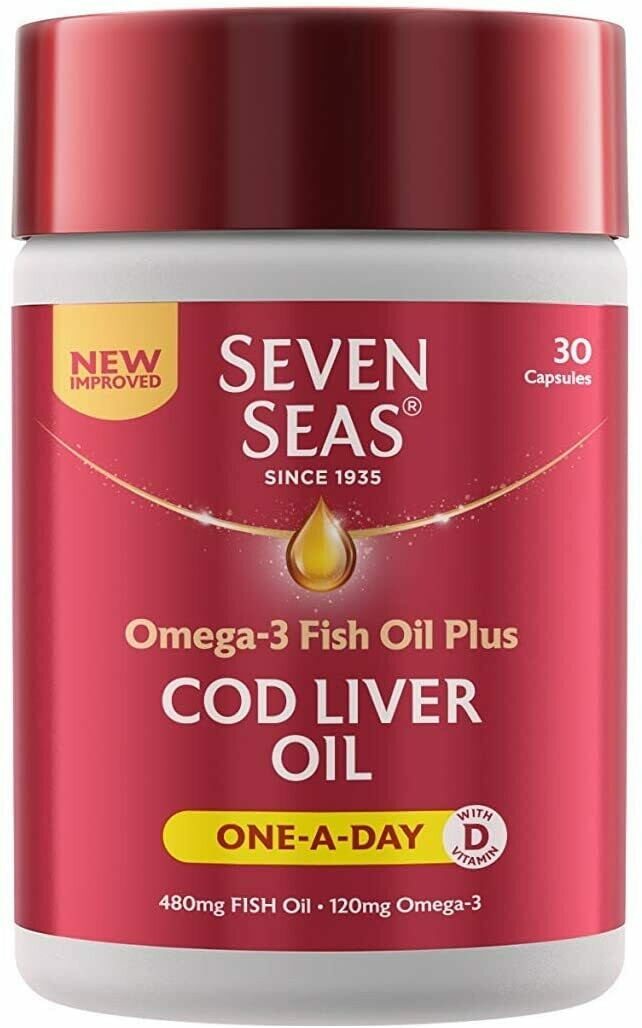 ​Seven Seas One-A-Day Cod Liver Oil (60capsules)