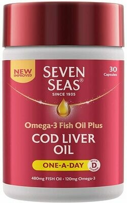 ​Seven Seas One-A-Day Cod Liver Oil (30 capsules)